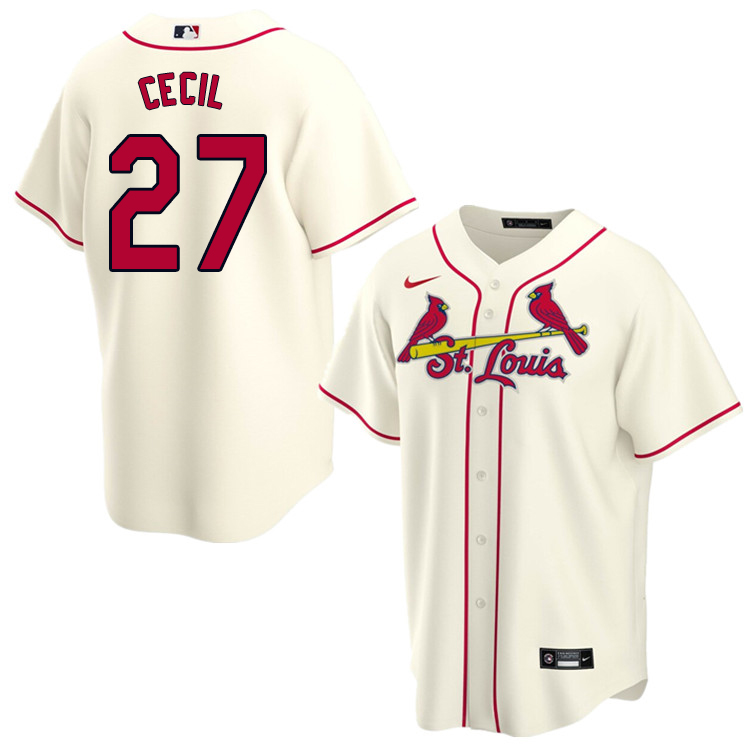 Nike Men #27 Brett Cecil St.Louis Cardinals Baseball Jerseys Sale-Cream